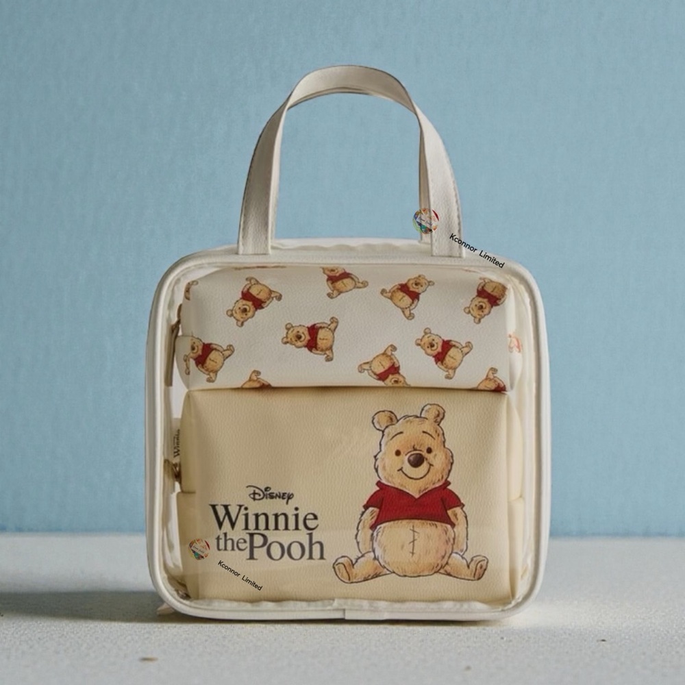 Disney Winnie The Pooh 3 Piece Vanity Cosmetic Bag